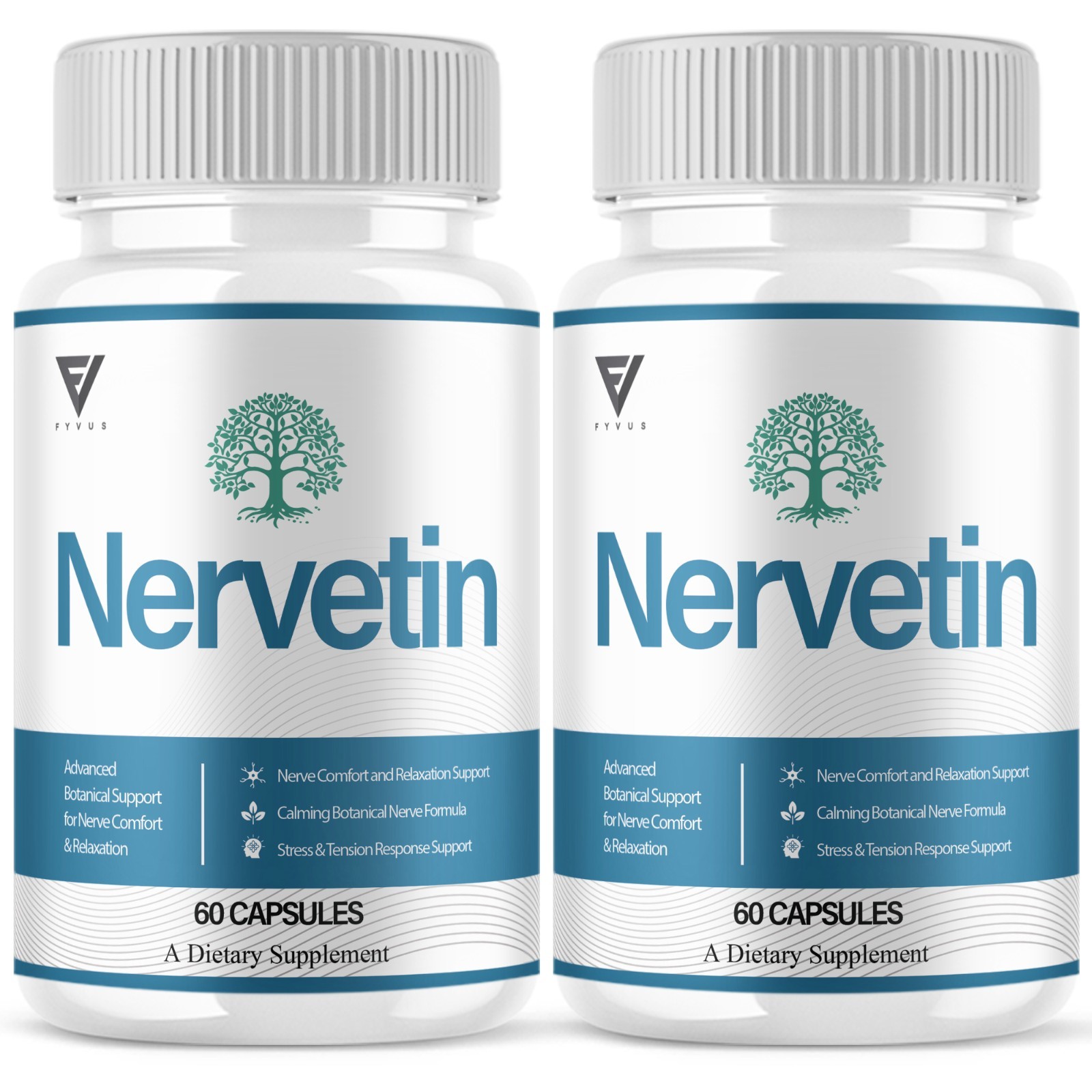 (2 Pack) Nervetin Nootropic Supplement, Nervetin Maximum Strength (120 Capsules)