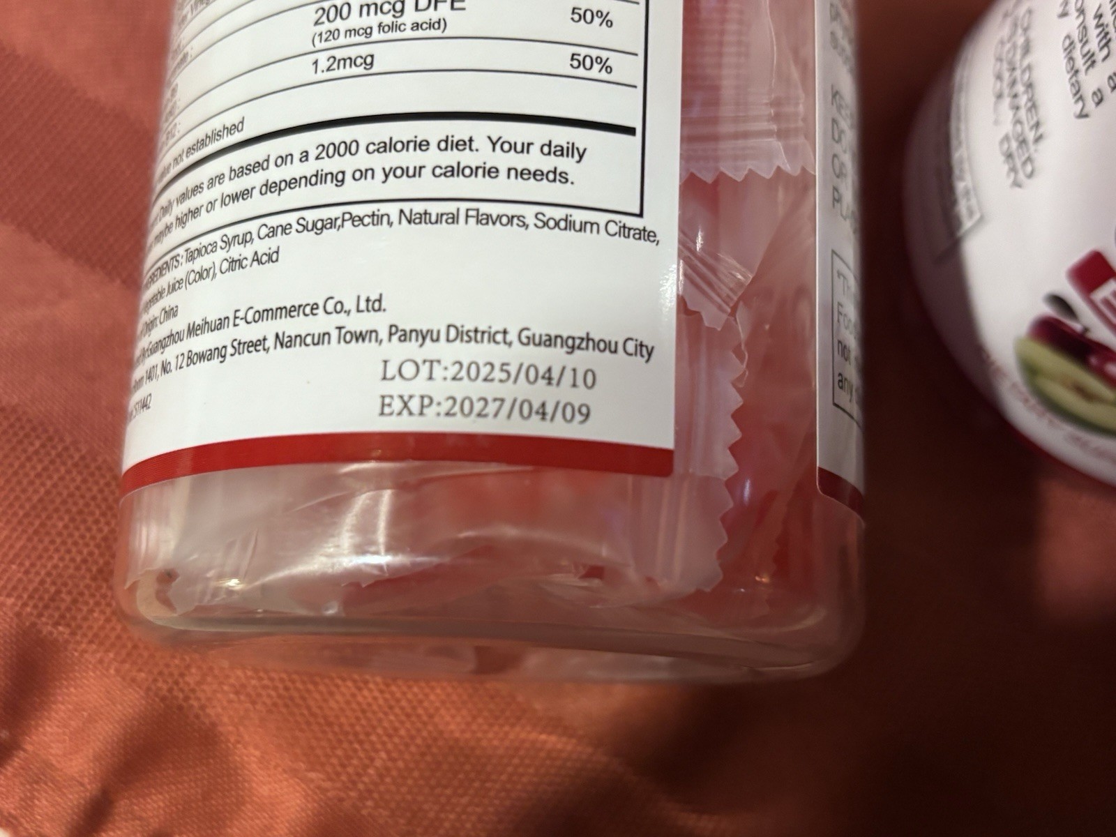 Lot of (4)- Keto + ACV Apple Cider Vinegar B12 Gummies Extreme 60 ct Exp. 04/27