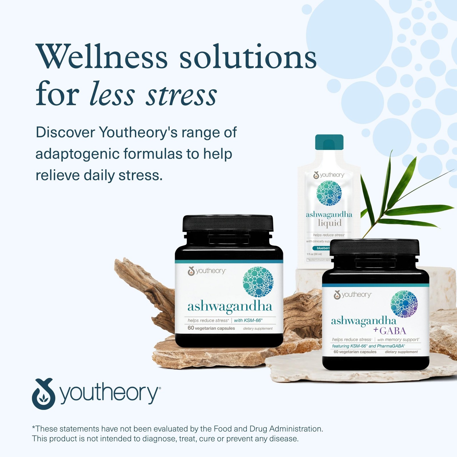 1/27 Youtheory Ashwagandha – with Organic KSM-66 Ashwagandha – Herbal Blend to S