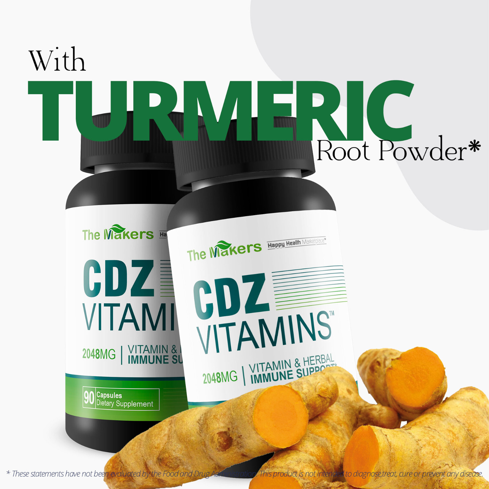 The Makers CDZ Vitamins – Our Best Health Supplement – Vitamin C D Zinc & Herbs