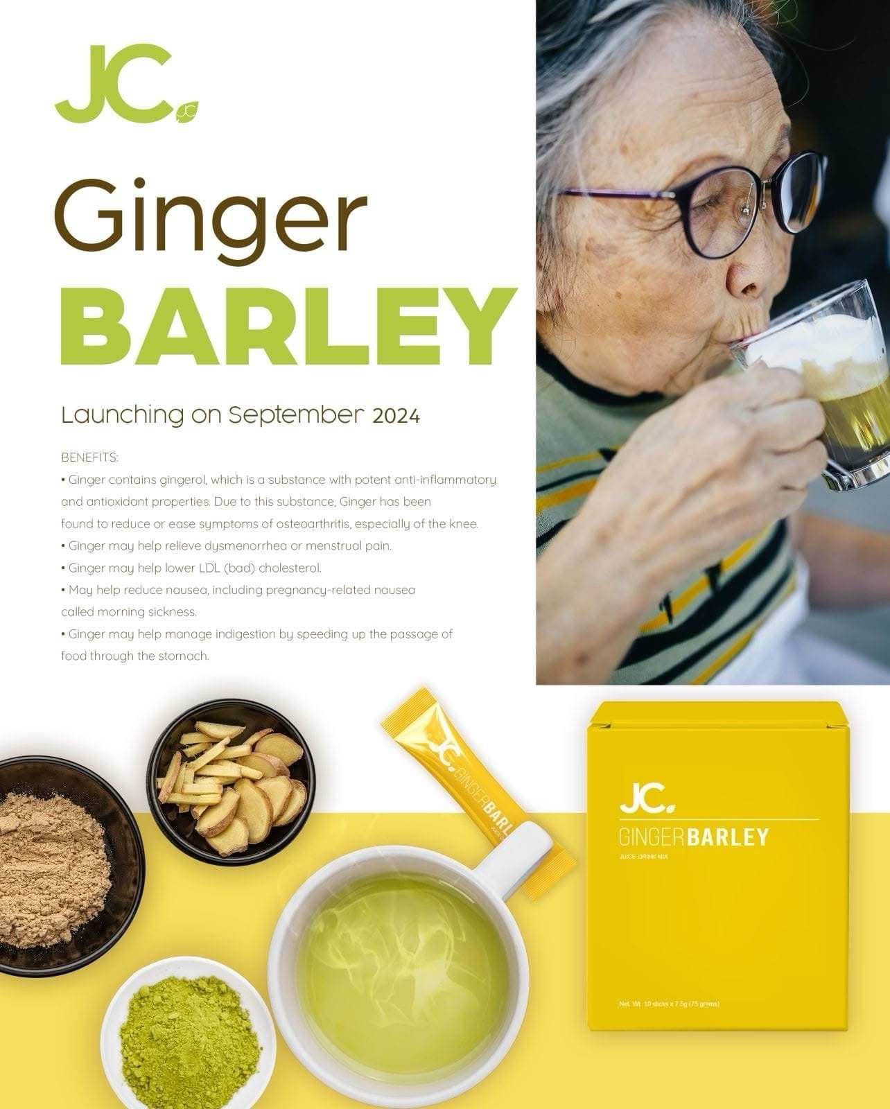 Jc Organic Barley Ginger