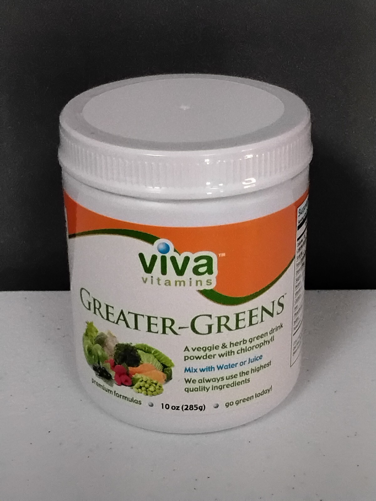 New & Sealed! Viva Vitamins Greater Greens Premium Formula 10oz (285g) 10/2027