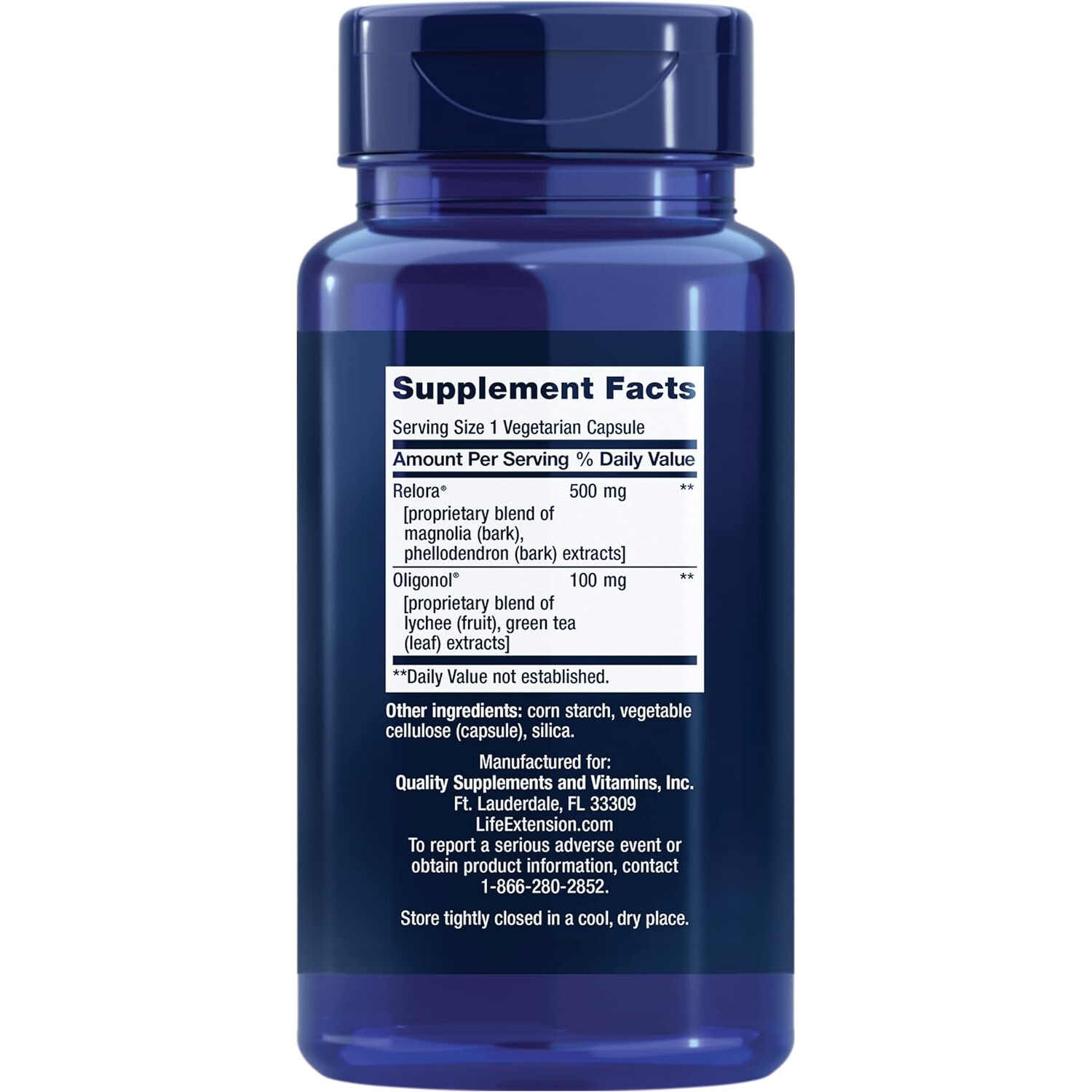 Life Extension Cortisol-Stress Balance, 30 Vegetarian Capsules