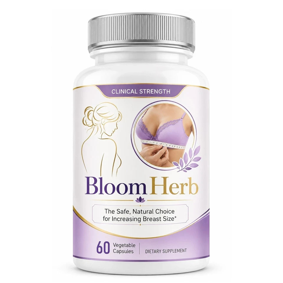 Bloom Herb Capsule Natural Breast Enhancement Support Herbal Supplement 60 Count