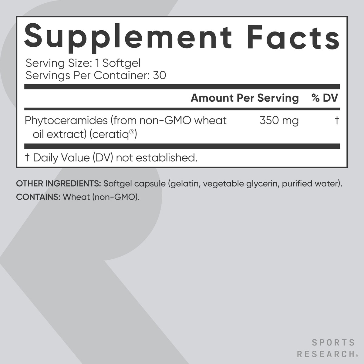 Phytoceramides 350mg – Plant Derived Ceramides for Healthy Skin and Hydration