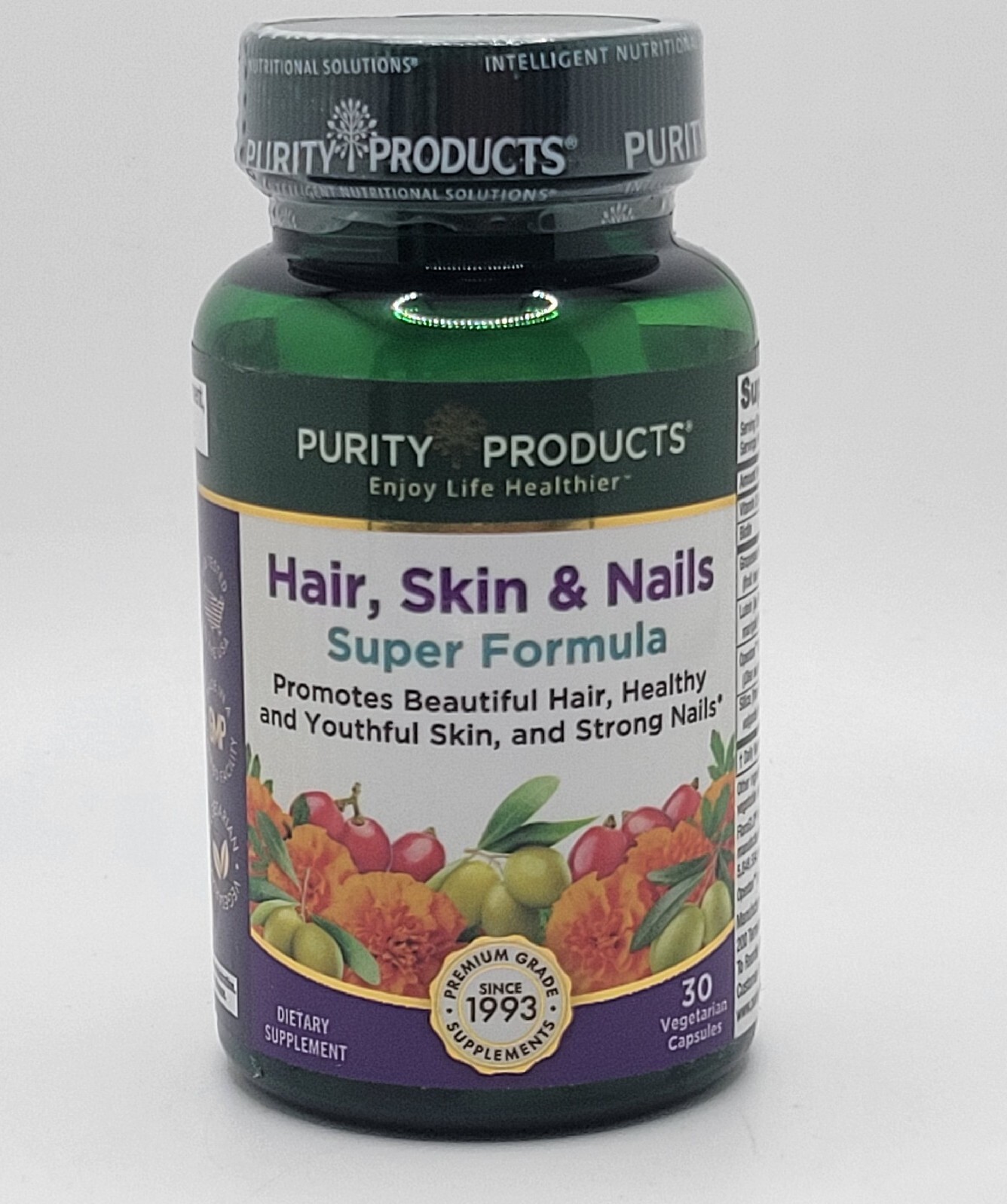 Purity Products – Hair, Skin and Nails SUPER FORMULA 30 Capsules New & Sealed