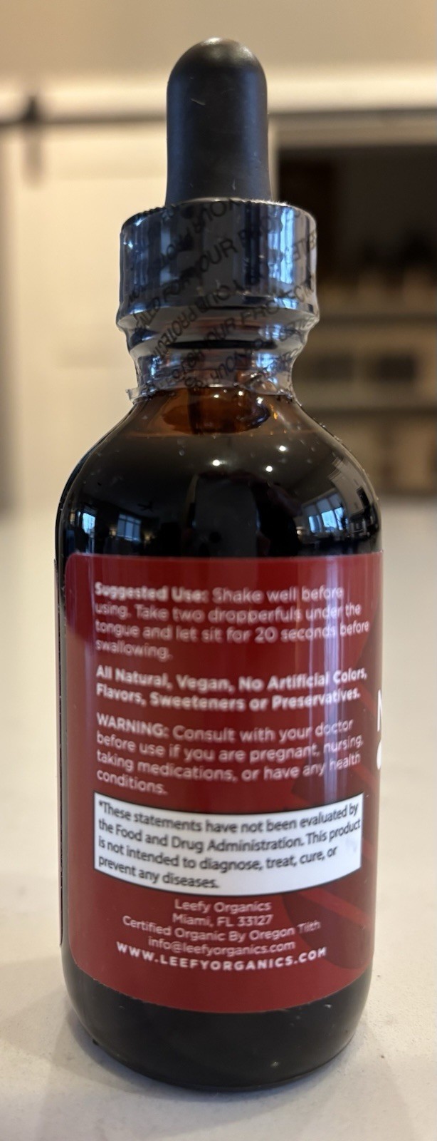 Leefy Organics Nidra Tart Cherry Restful Sleep Support 2oz/59mL Sealed