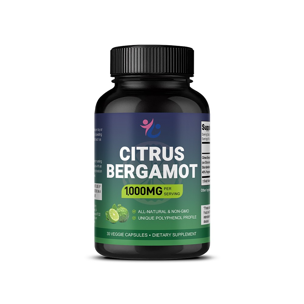 Citrus Bergamot 1000mg 30~120Cap-For Heart Health,Balanced Cholesterol&Vitality