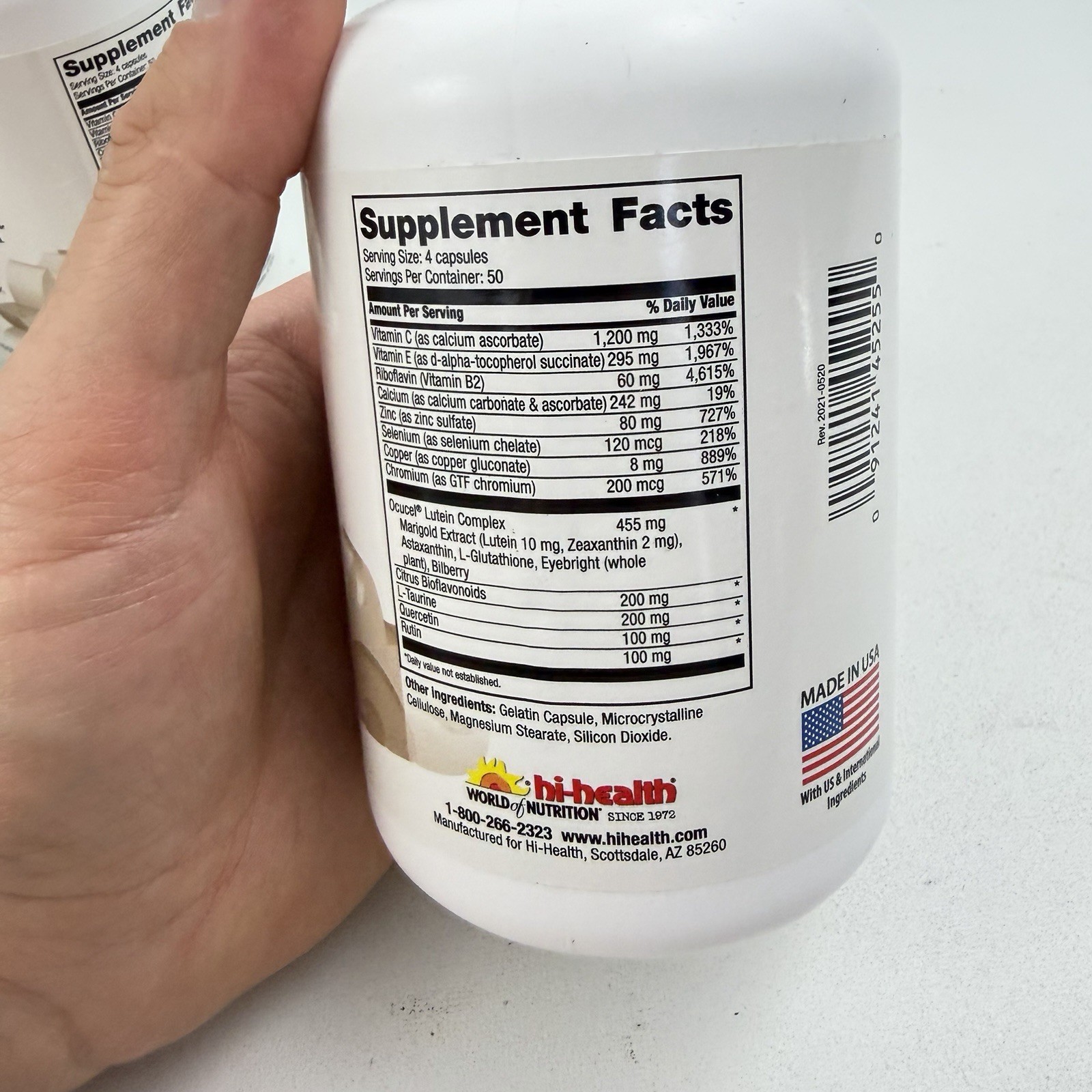 Hi-Health Premier Formula Ocular Nutrition Dietary Supplement 200 Capsules x3