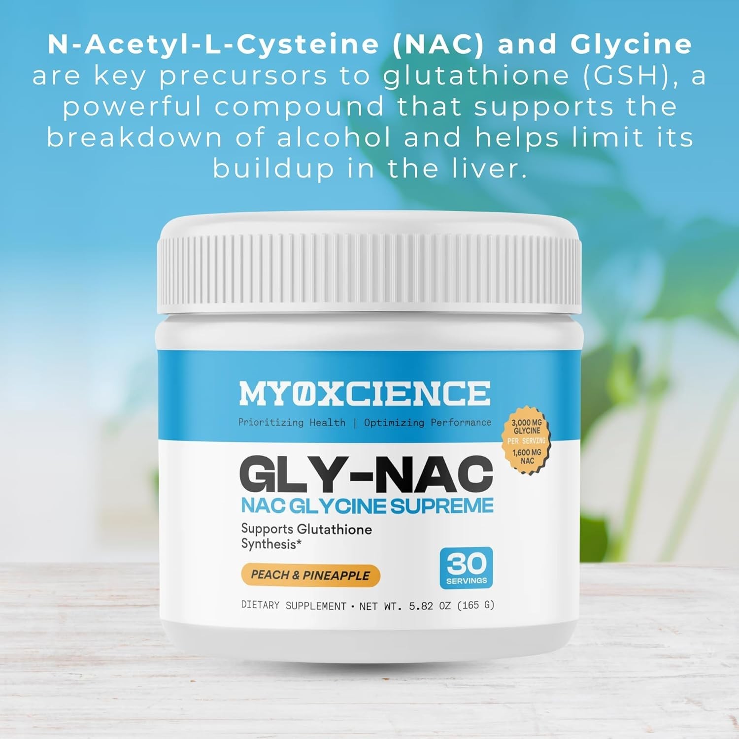 MYOXCIENCE NAC Glycine Supreme | N-Acetyl-L-Cysteine, Glycine, and Taurine Combi
