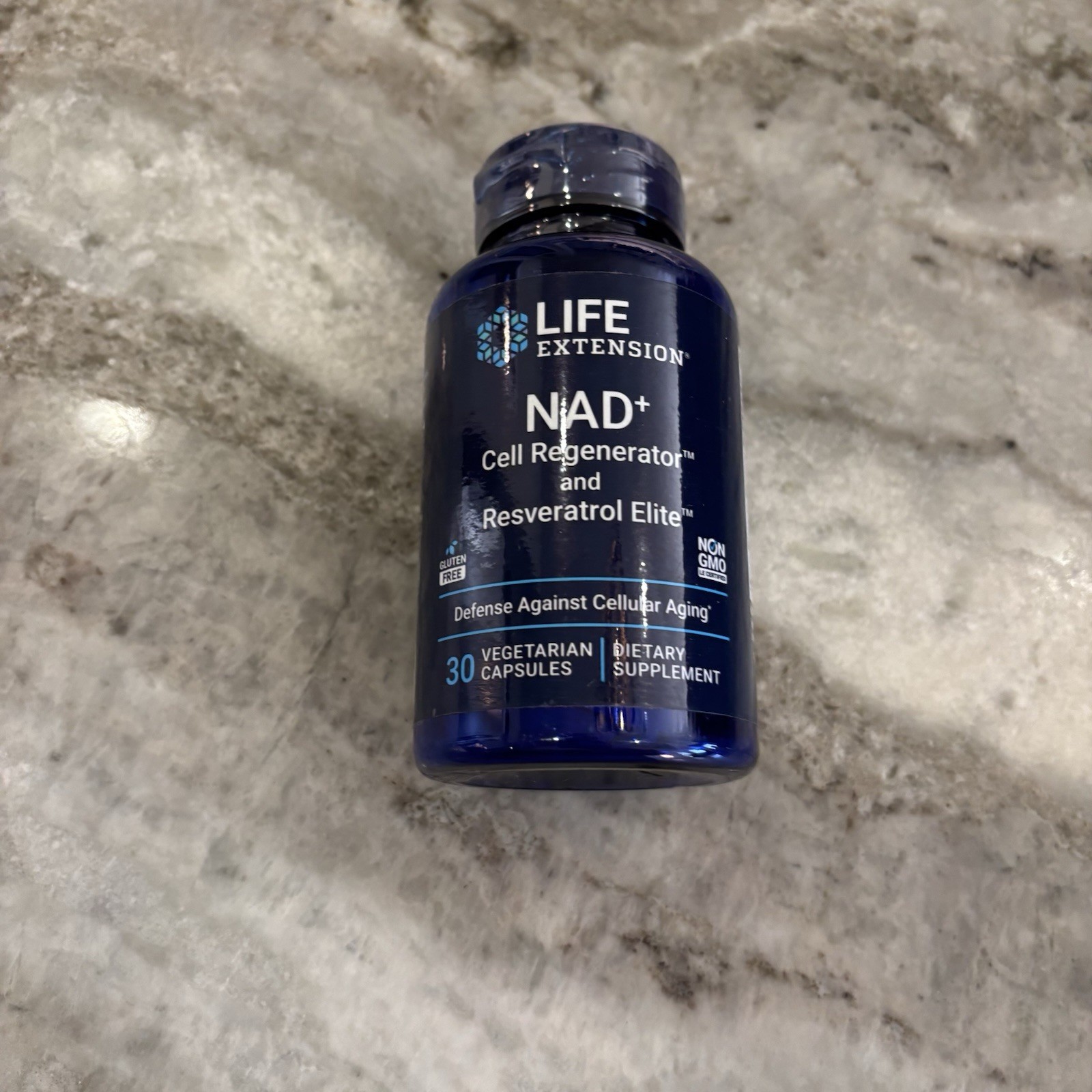 Life Extension NAD+ Cell Regenerator Resveratrol Elite 30 Vegetarian Caps EX1/28