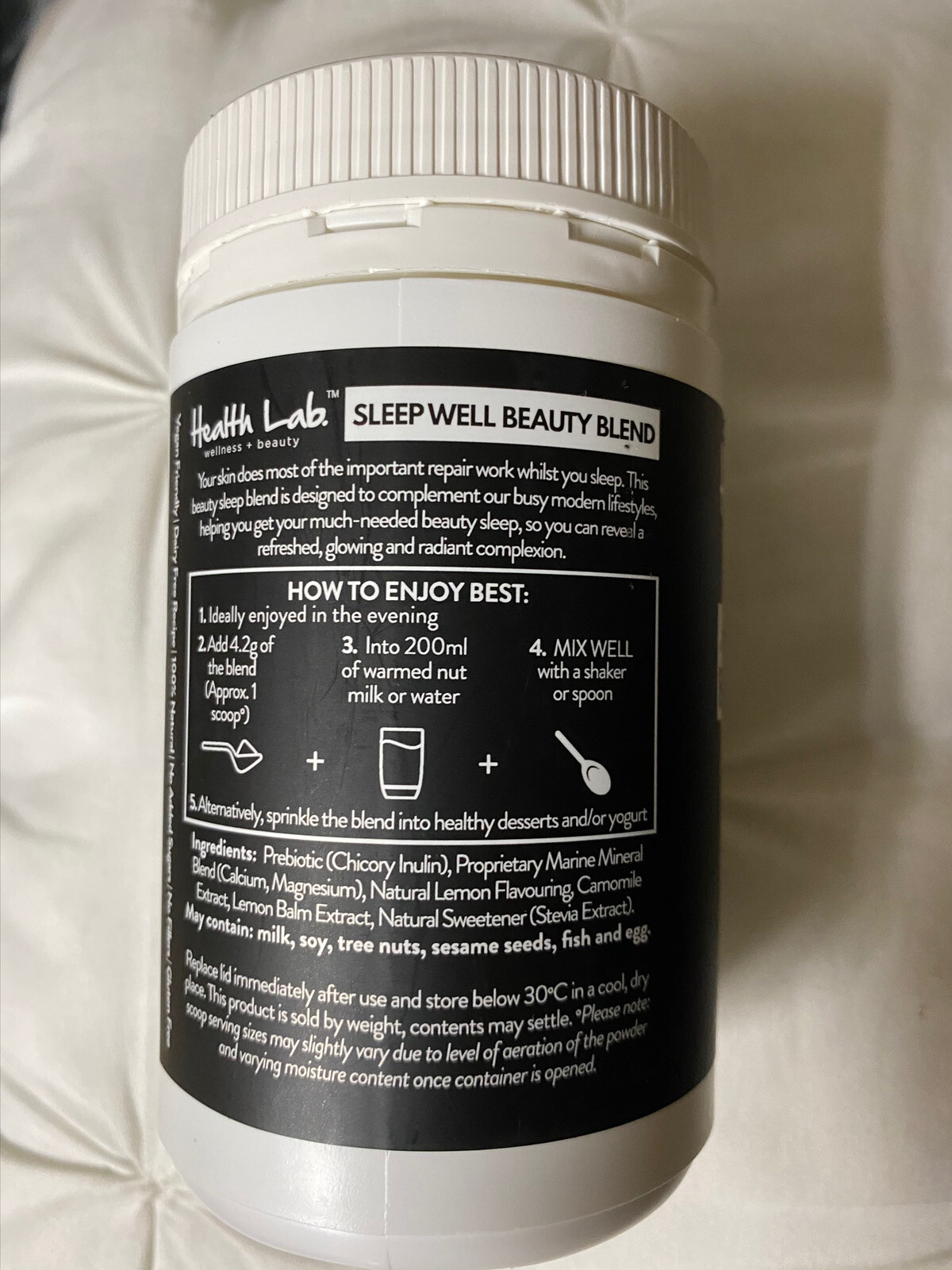 New Health Lab Sleep Well Beauty Blend 100g origin Australia Rare Lemon