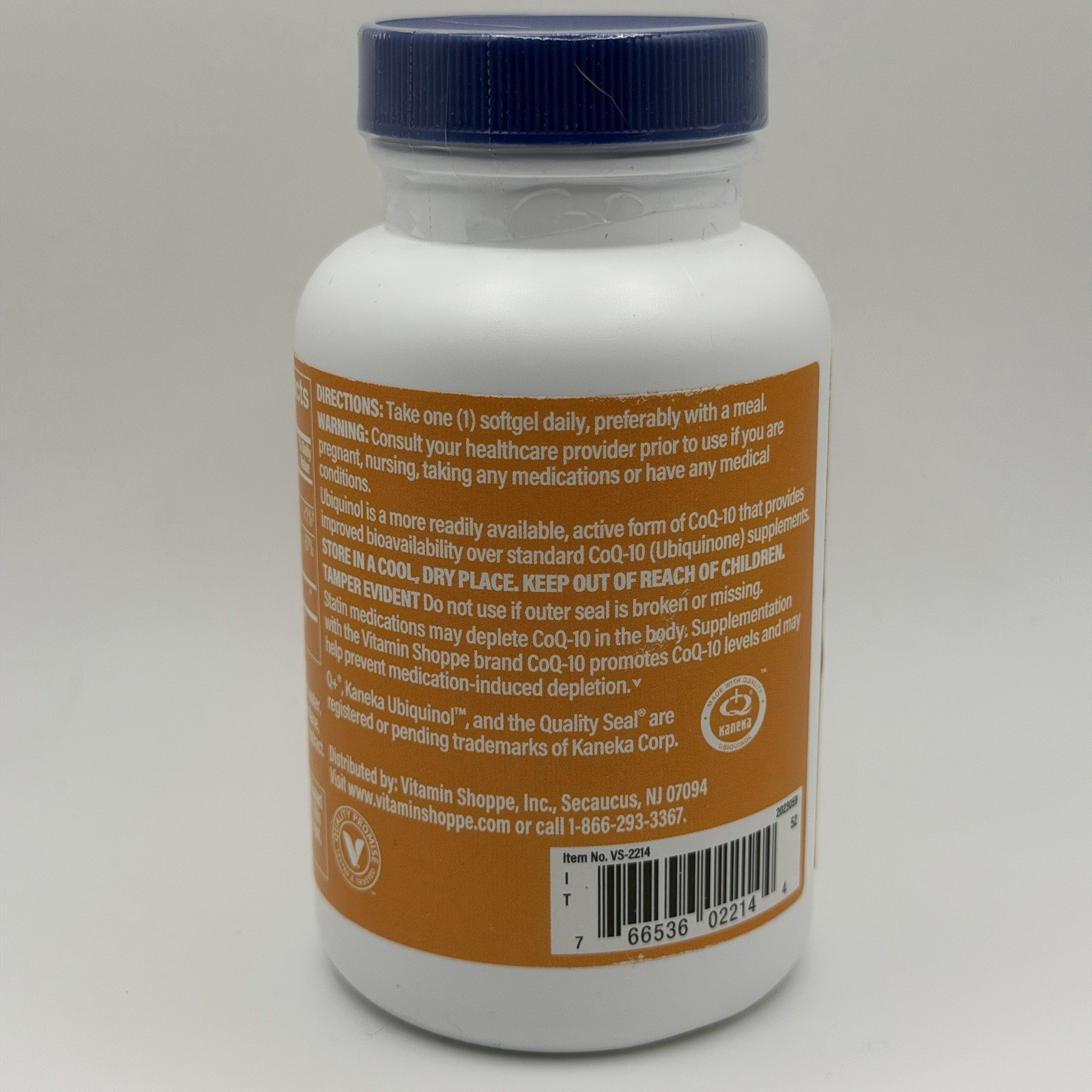 The Vitamin Shoppe Ubiquinol CoQ-10 200mg Heart Health 120 Softgels – Exp. 05/27