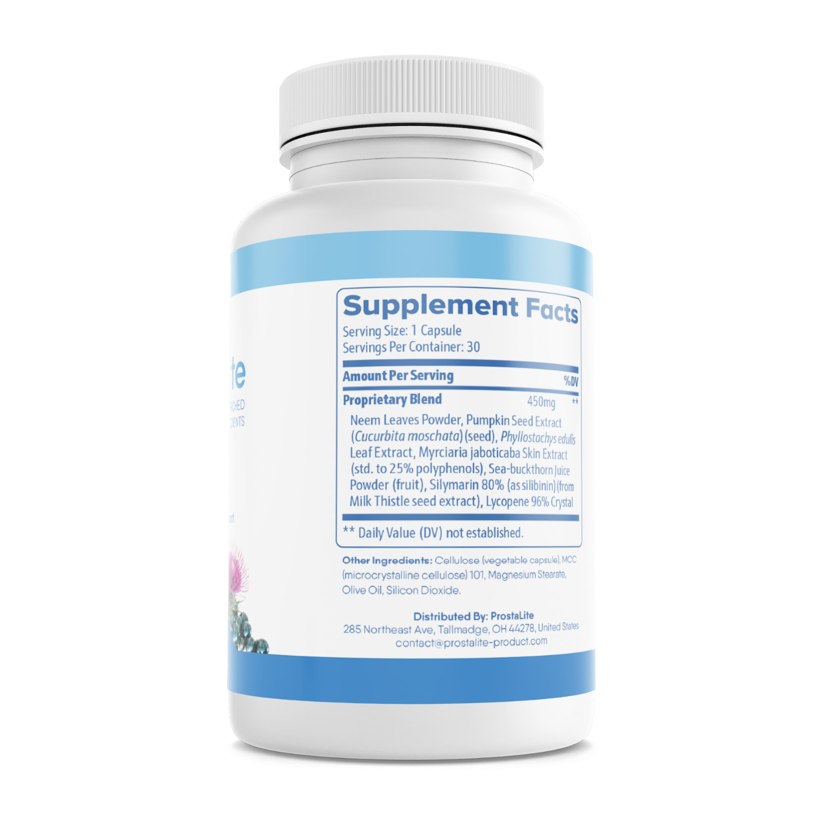 Prostalite Prostate Health Support For Men Dietary Supplement 30 Capsules