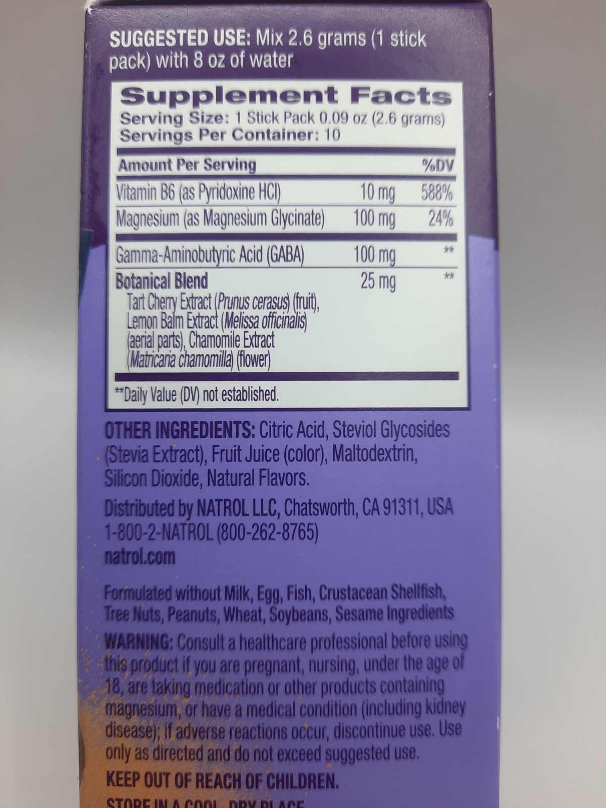 Sleep & Restore, Calming Drink Mix NO Melatonin Lemon Chamomile 10 Stick E: 1/27