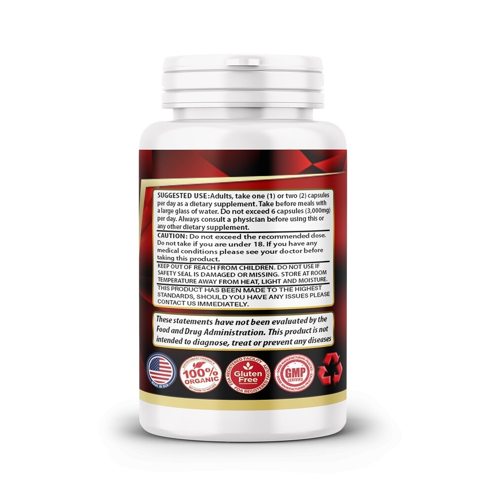 Butea Superba Red Kwao Krua 1000mg DAILY FULL SPECTRUM 120 Veggie Capsule