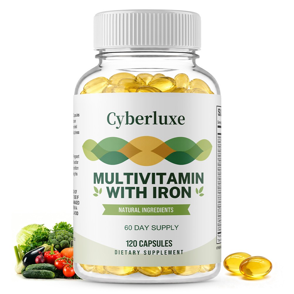 Multivitamin Caps,Full Spectrum Vitamins,Daily Energy & Immune Wellness,120Caps