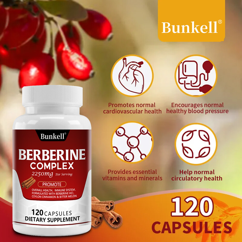 Premium Berberine HCL 2250mg High Potency Immune Health, Blood Sugar Support
