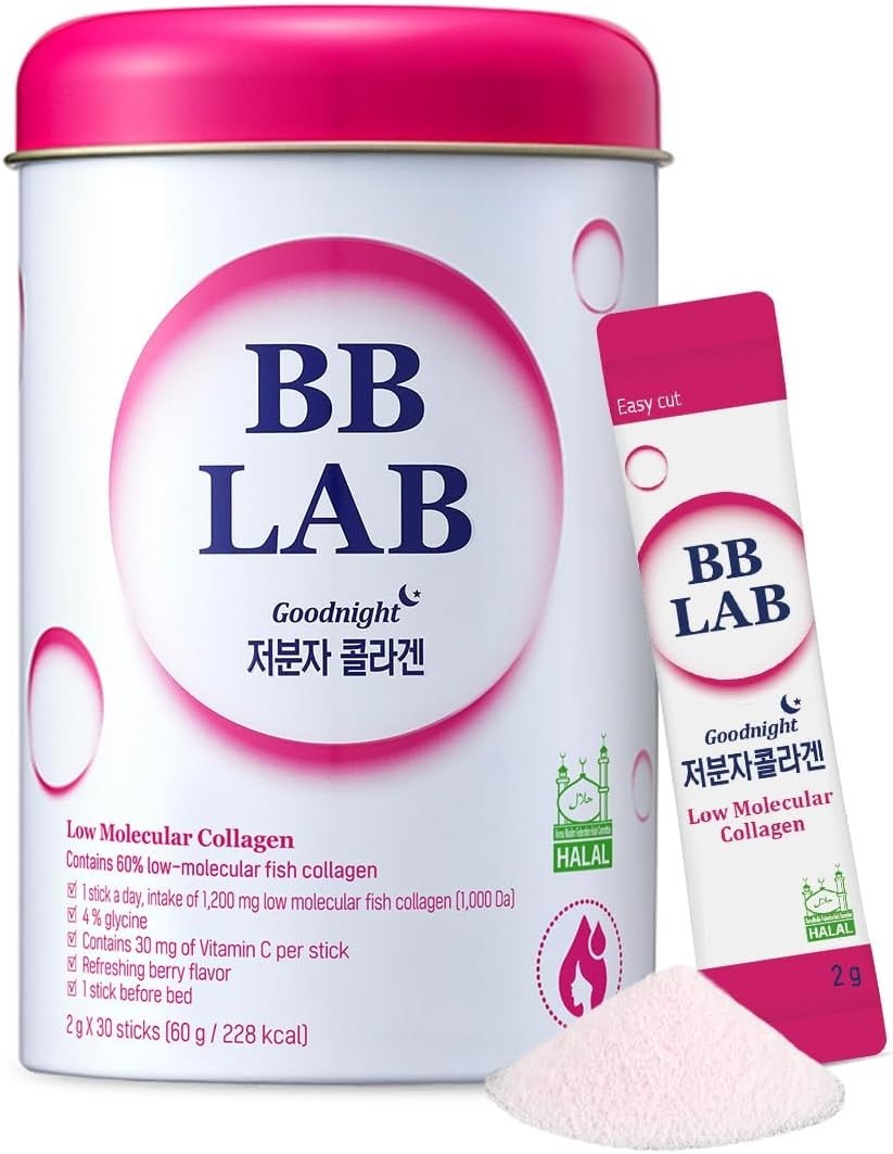 BB LAB Goodnight Low Molecular Collagen Powder Sticks Mixed Berry 2g 30 Count