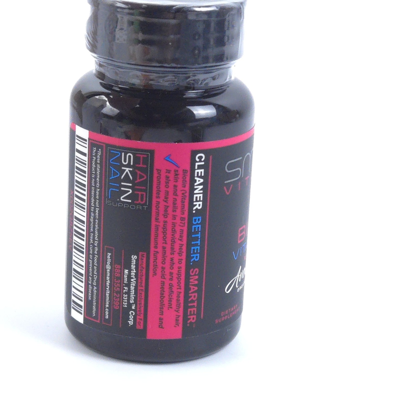 Smarter Vitamins Biotin Vitamin B7 Made With Avocado Oil 90 Caps