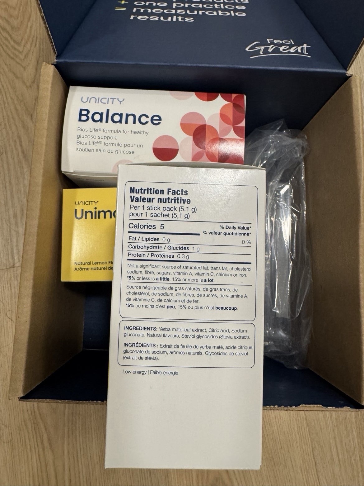 Unicity Balance Mixed Berry + 2x Unimate Lemon – Exp 04/28+ Bottle