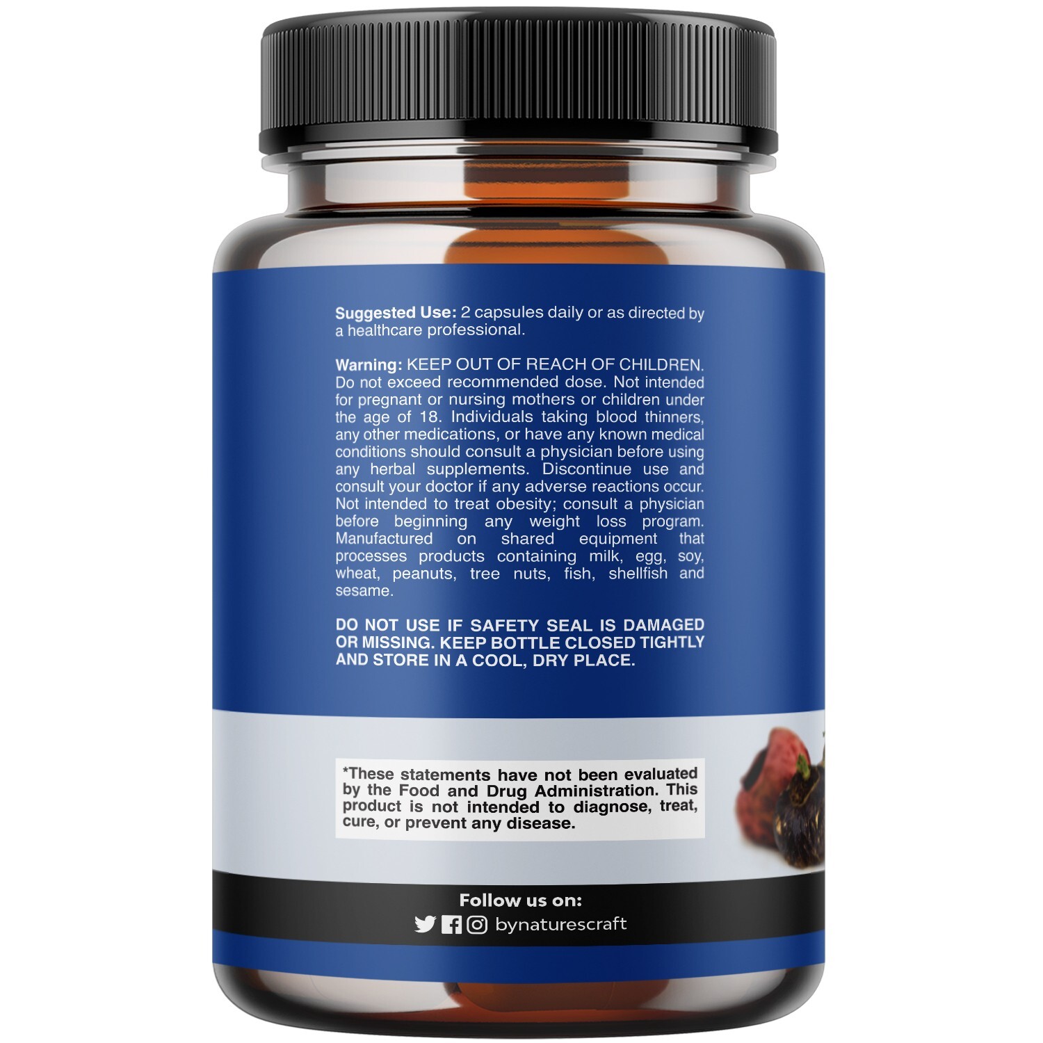 Potent Black Maca Root Capsules for Men – Herbal Wellness Supplement 120ct