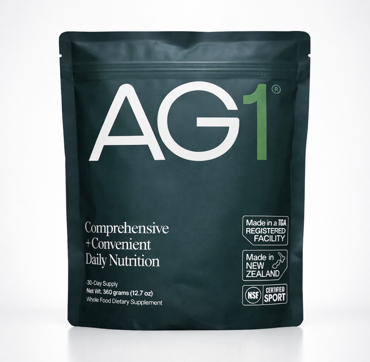 AG1 Daily Foundational Nutrition Whole Food Diet Supplement 30 Day Supply 390g