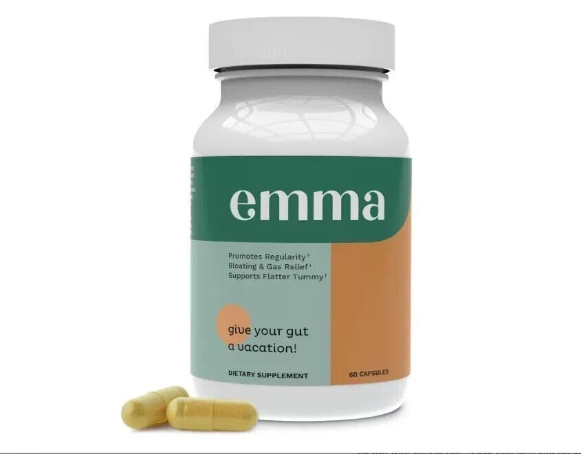 3 Pack Emma Relief Supplement for Gut Health Issues & Gut Bloating 60 capsules