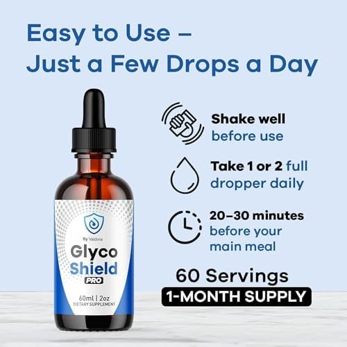 Valdivia Glyco Shield 3 Pack Blood Sugar Support Supplement Made in USA