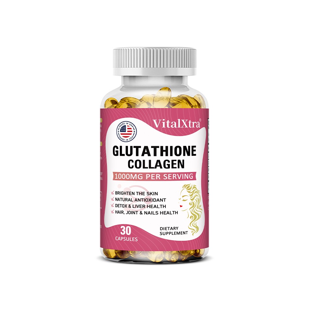 L-Glutathione with Collagen, ALA Skin Brightening&Antioxidant Formula 30~120CT