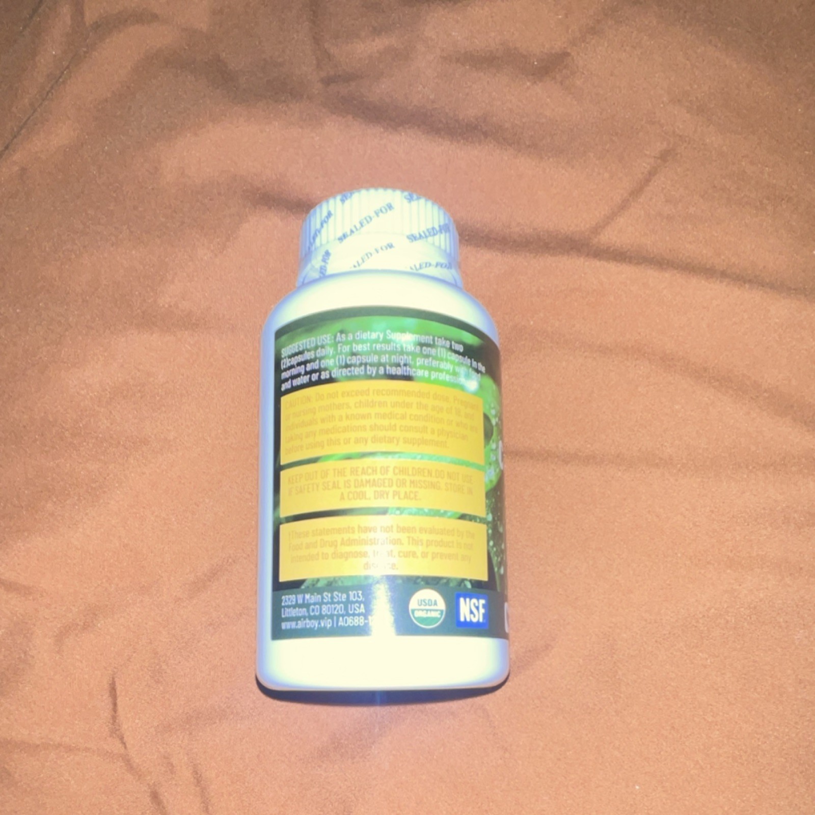 Airboy High Potency Chlorophyll 600mg 120 Capsules Dietary Supplement