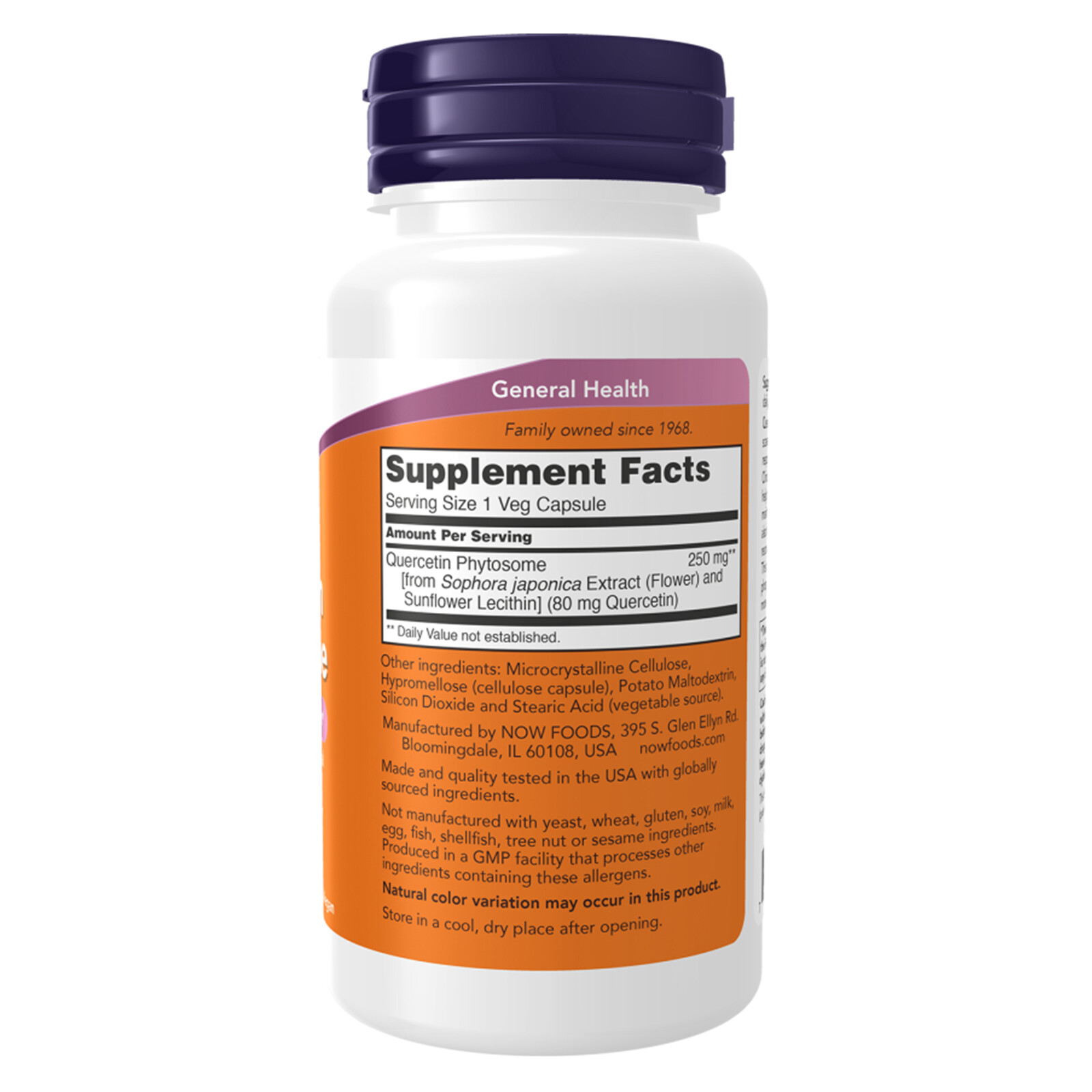 NOW Quercetin Phytosome – 90 Veg Capsules, Balanced Healthy Season Immune System