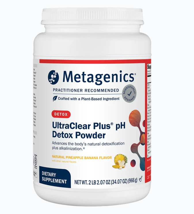 Metagenics – UltraClear Plus pH Detox Powder – Pineapple Banana (34.07oz)