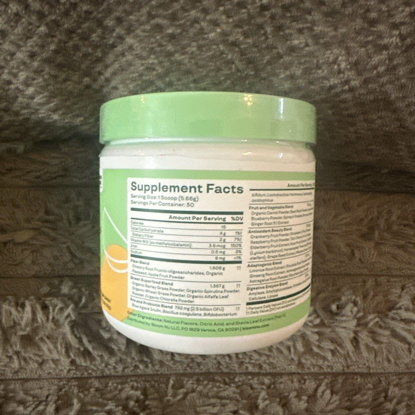 2 Bloom Greens Superfood Powder Mango 30 Servings Digestion Bloat Relief 04/27
