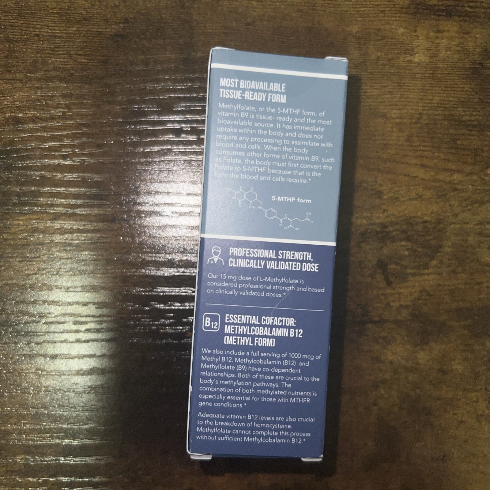 Triquetra L-Methylfolate (15 mg) Plus Methyl-B12 60 Servings Exp. 07/2027 New