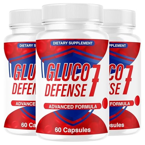 GlucoDefense Blood Sugar Support 7-in-1 Supplement Capsules 3 Pack 180Ct