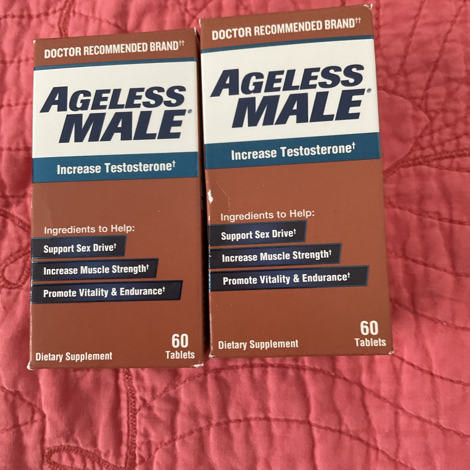 (2PACK) AGELESS MALE NITRIC TEST BOOSTER SEX DRIVE DIETARY SUPPLEMENT 03/27