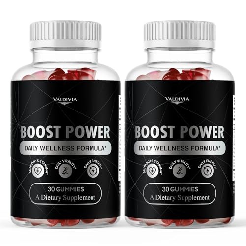 Boost Power Gummies Energy Vitality Male Wellness Performance 2 Pack 60Gt