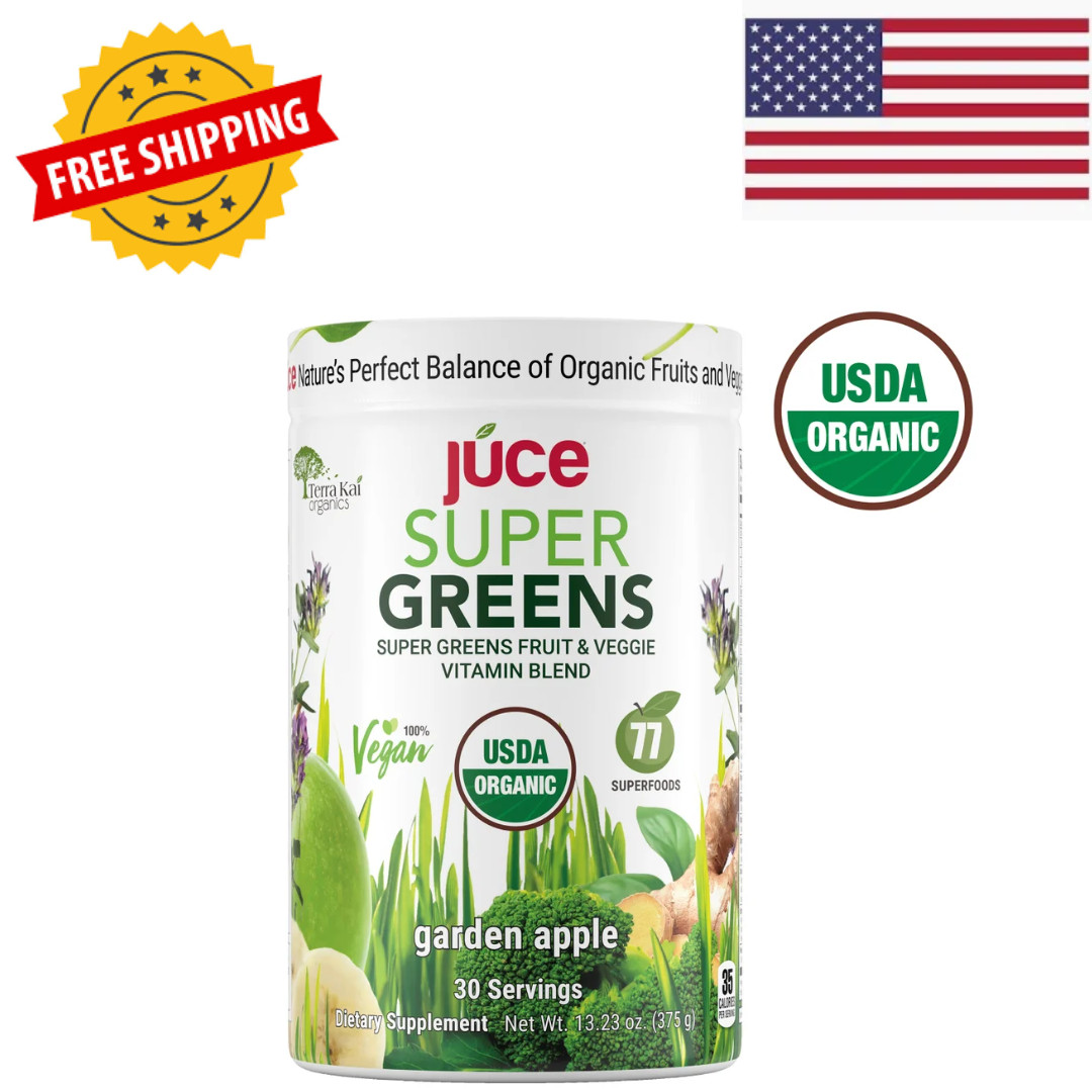 Terra Kai USDA Organic Juce Super Greens Powder 13.23 oz