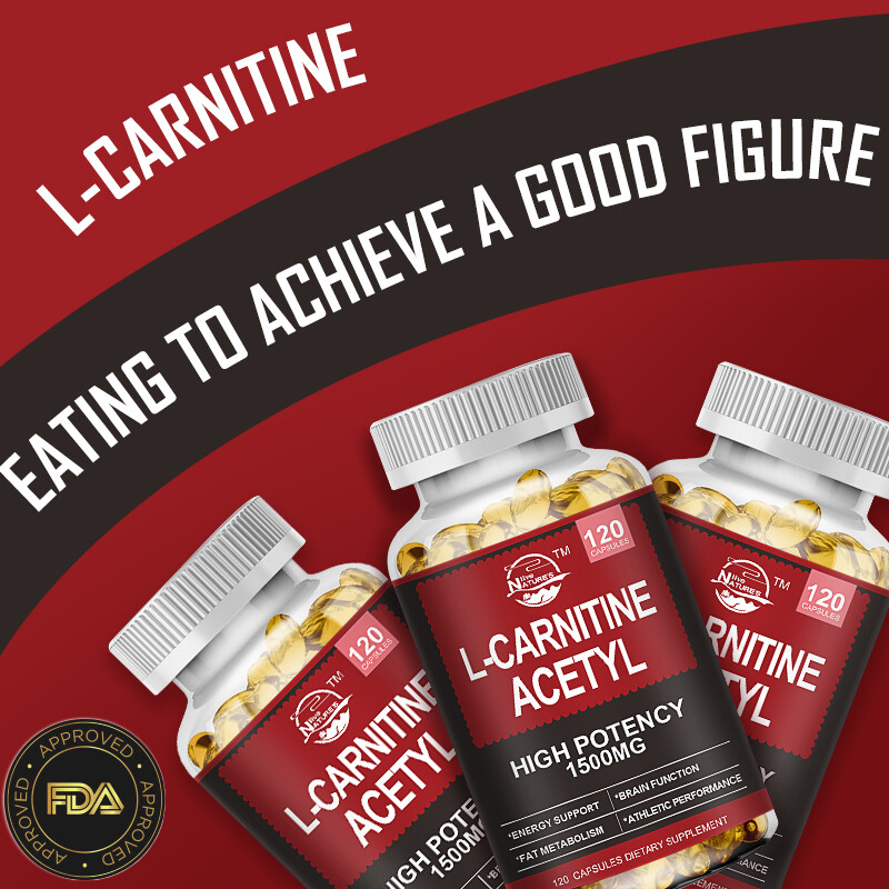 Acetyl L-Carnitine Capsules 1500mg High Potency Brain Energy Support 120 Pills