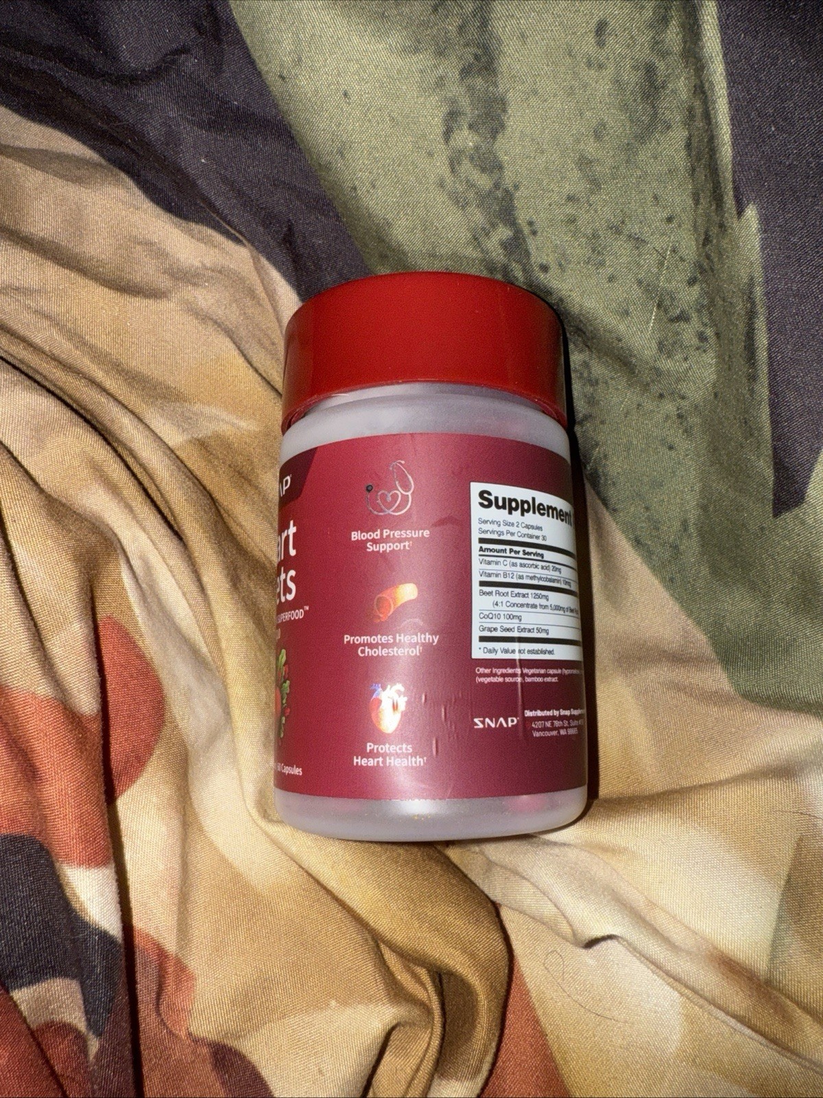 Snap Heart Beets Capsules Cardiovascular Superfood