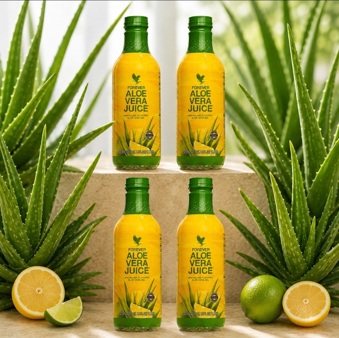 4 bottles Forever Aloe Vera Juice 1L each. Original/HALAL/KOSHER
