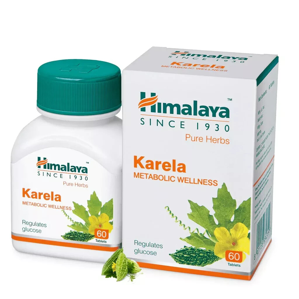 Pack of 2 X Himalaya Herbal Karela Tabs – 120 Tabs (Pack of 2 X 60 Each).