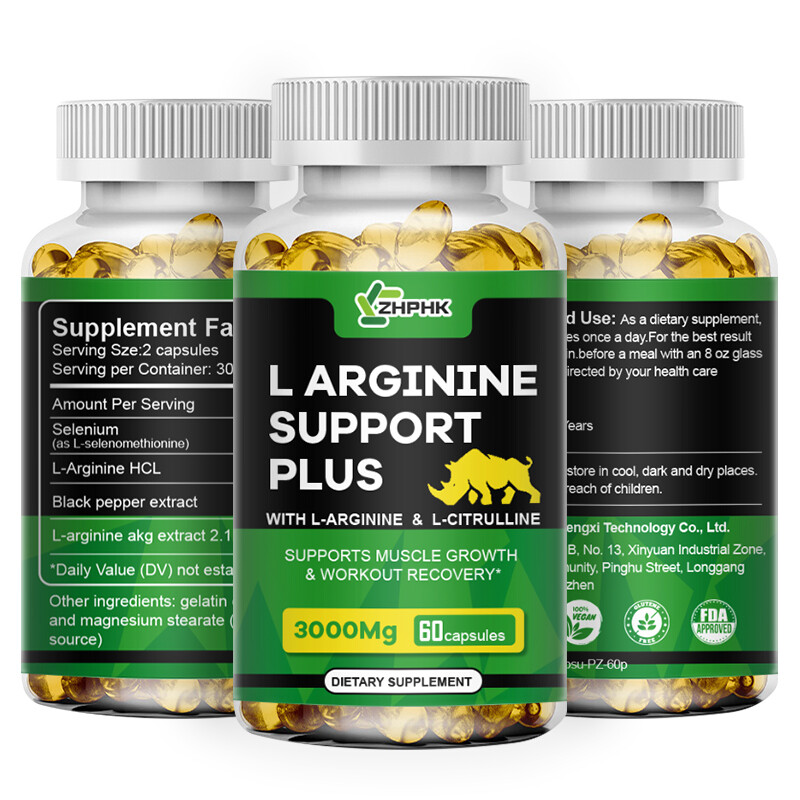 L-Arginine 120 Nitric Oxide,Testosterone Booster,Energy Support Capsules 3000 mg