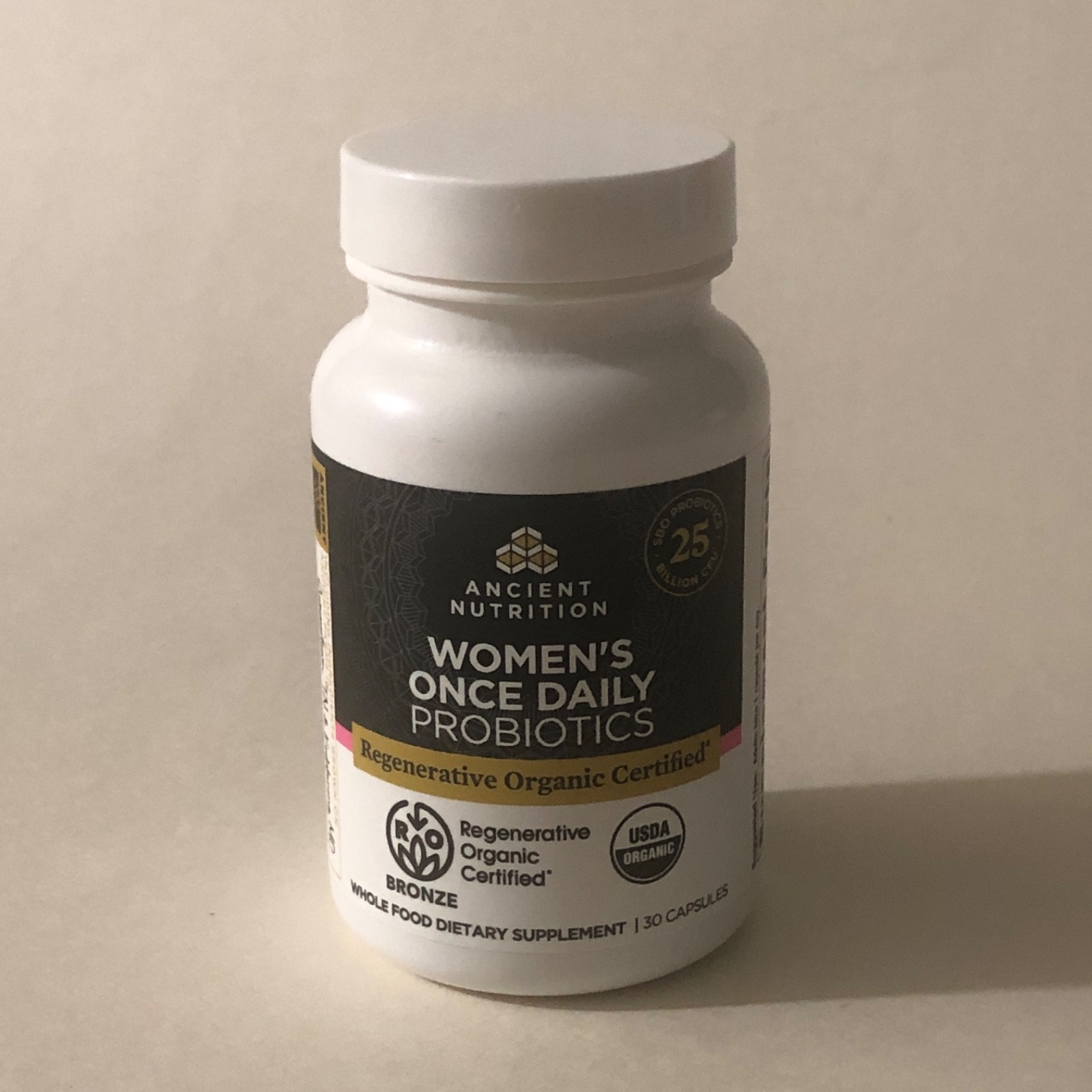 Ancient Nutrition Regenerative Organic Certified Women’s Once Daily Probiotics