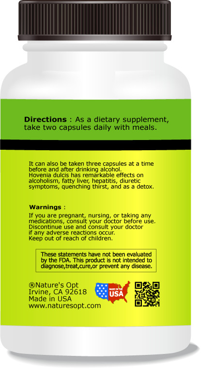 Hovenia Extract, Prevent hangovers, brain & liver from alcohol-induced damage