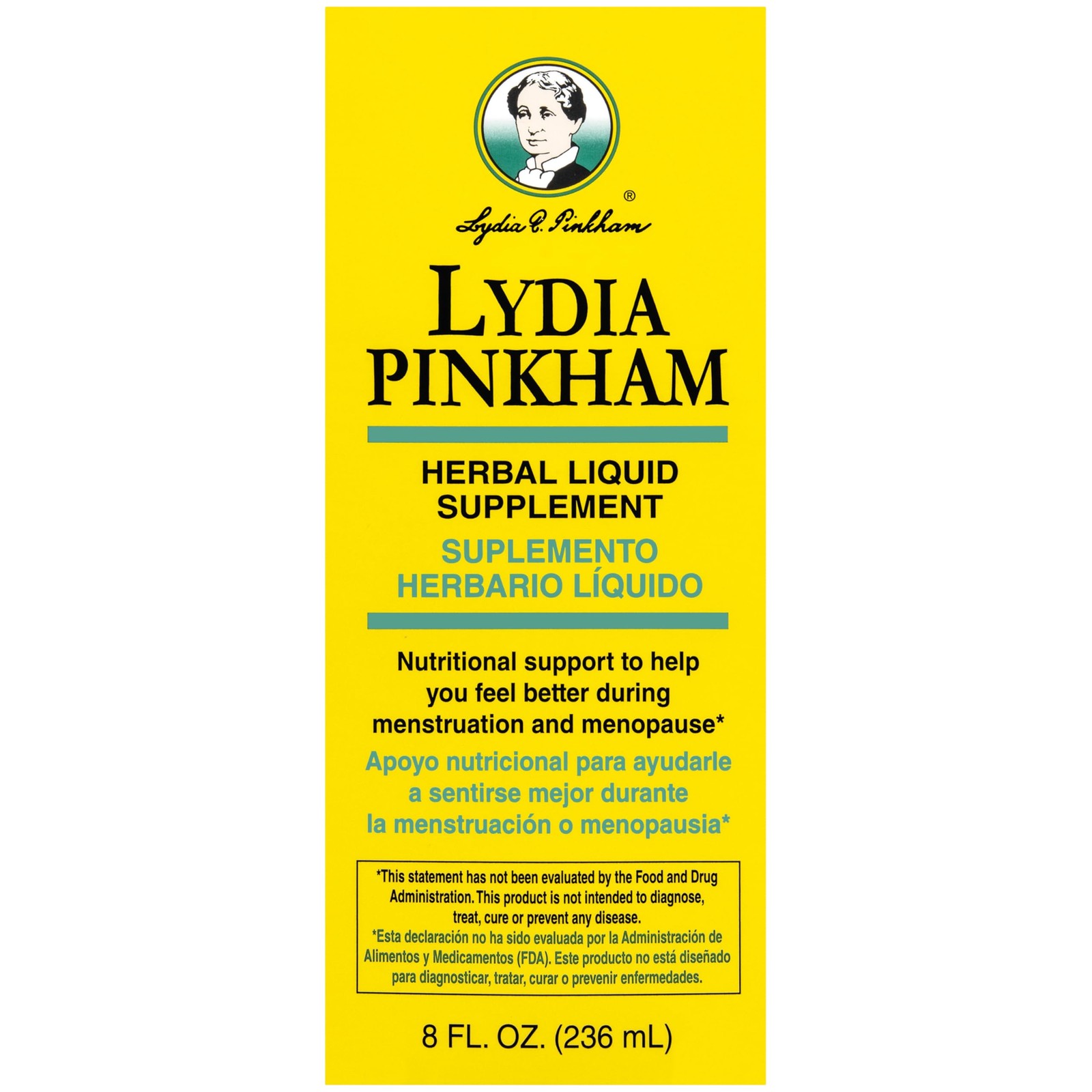 Lydia Pinkham Liquid Herbal Supplement for Menstruation 8 Fl Oz (Pack of 1)