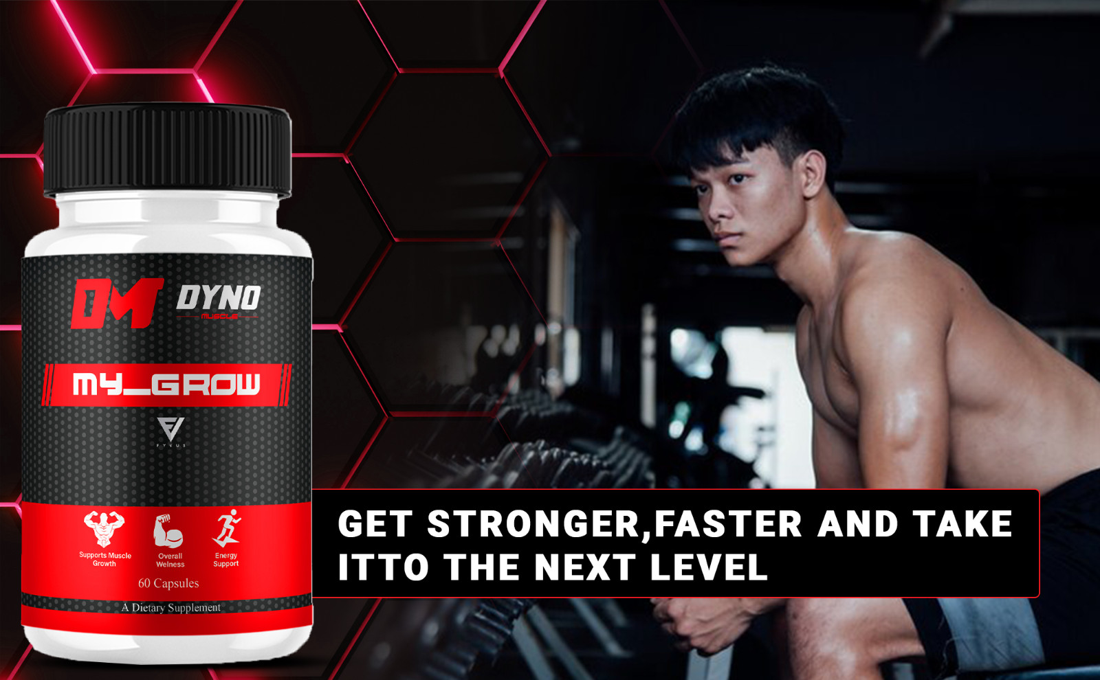 Dyno My-Grow Muscle Support Dyno My-Grow Supplement (60 Capsules)