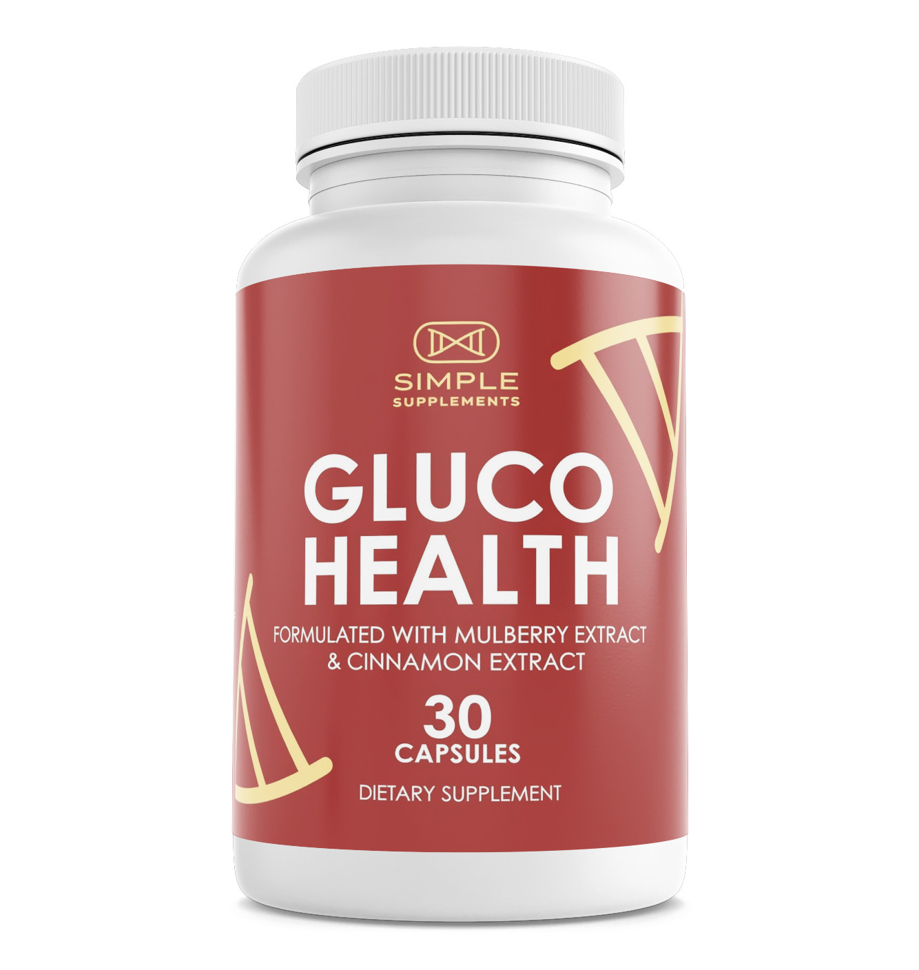Gluco-Health Blood Health Support Dietary Supplement 30 Capsules