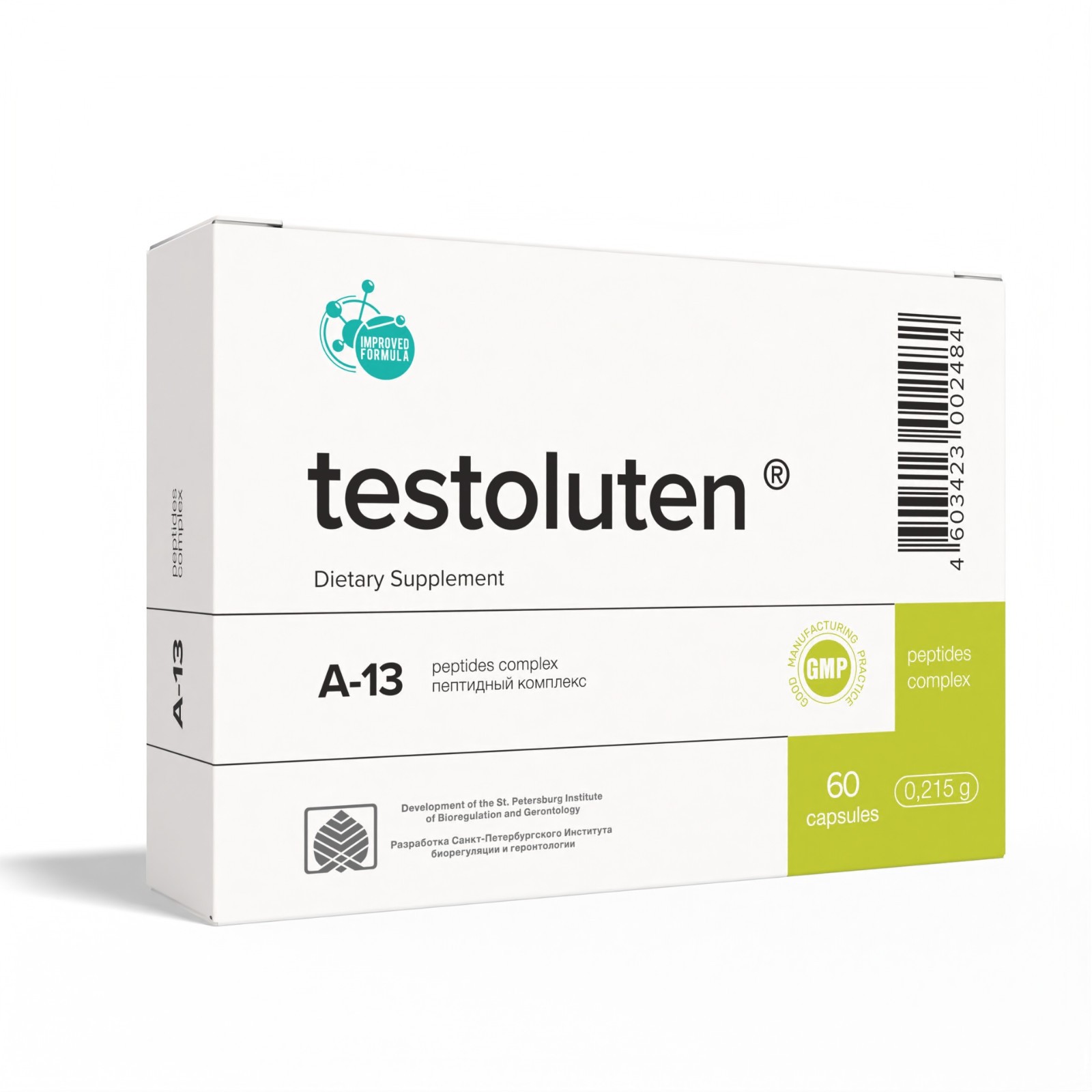 Peptide Bioregulators 60 cap Khavinson Natural Ventfort Cerluten Endoluten